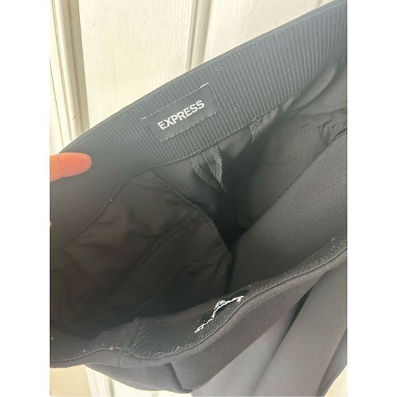 Express black skinny dress pants with a side zipper size extra large XL stretchy - Picture 2 of 7